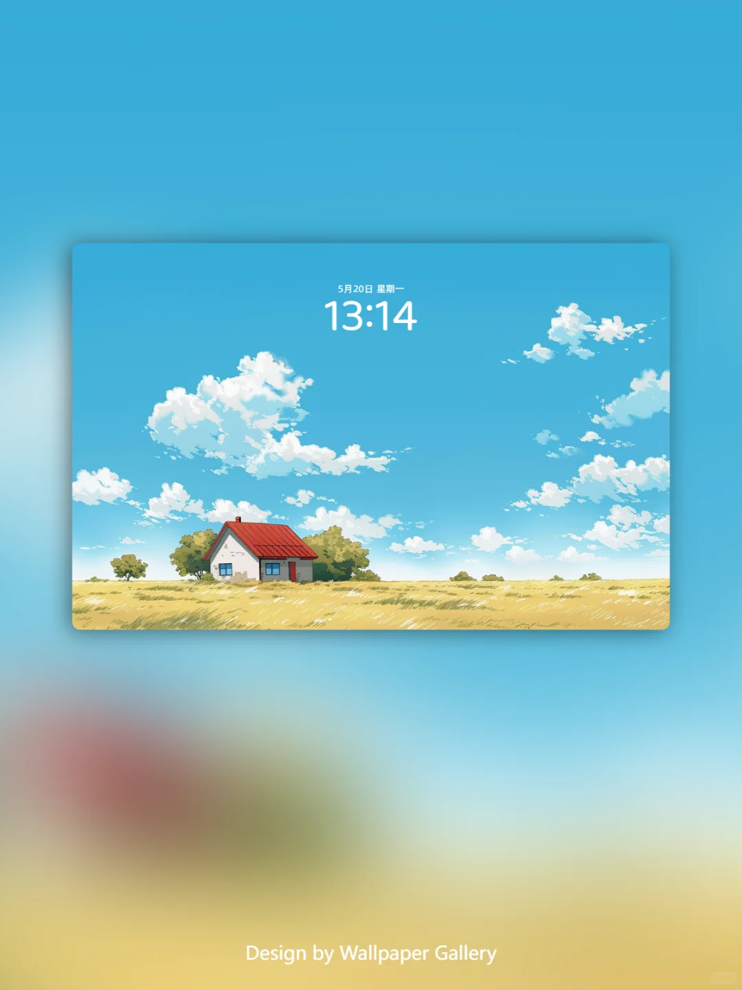 📸三张壁纸｜田野小屋