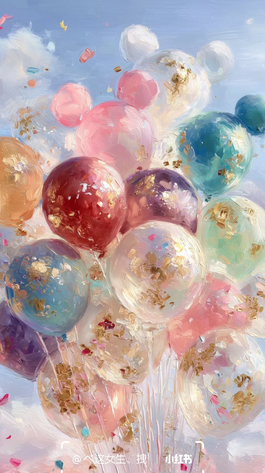 🎈气球壁纸真的爱了～✨像童话般梦幻又美好！