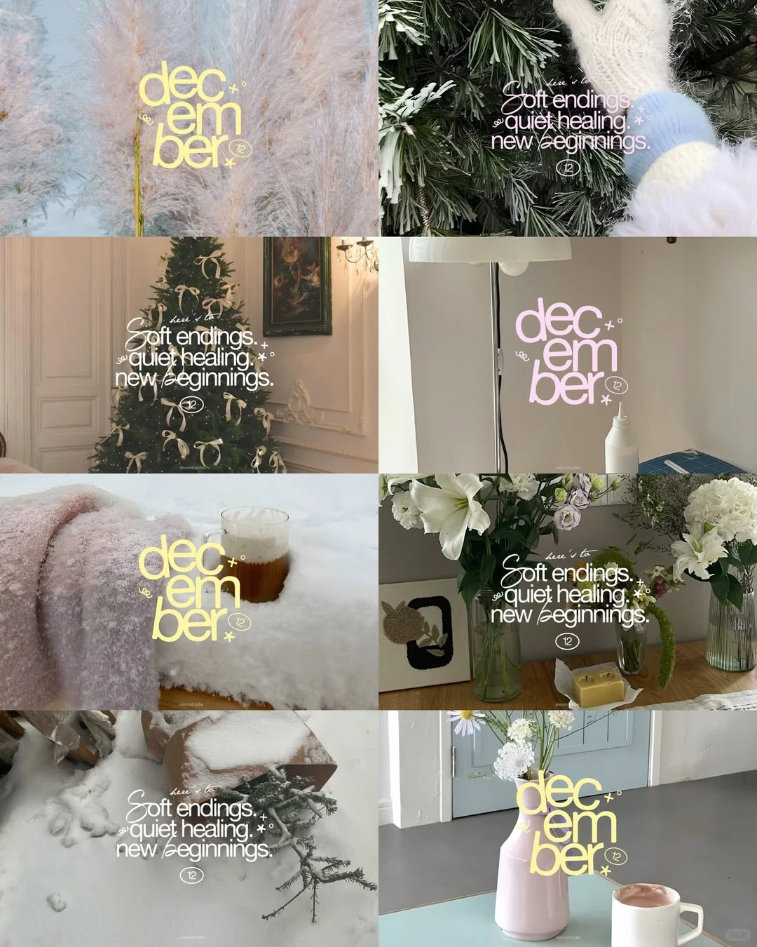 🧣绝美12月壁纸合集！🤩 首图真的放不下❄️