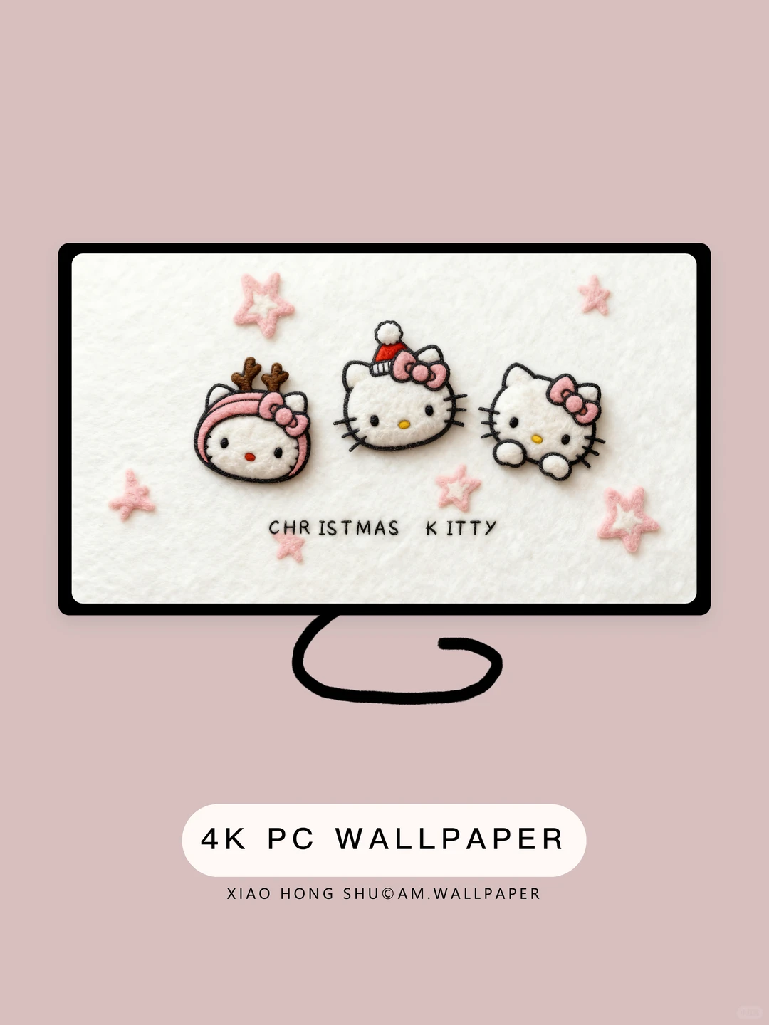 电脑壁纸｜圣诞kitty｜178