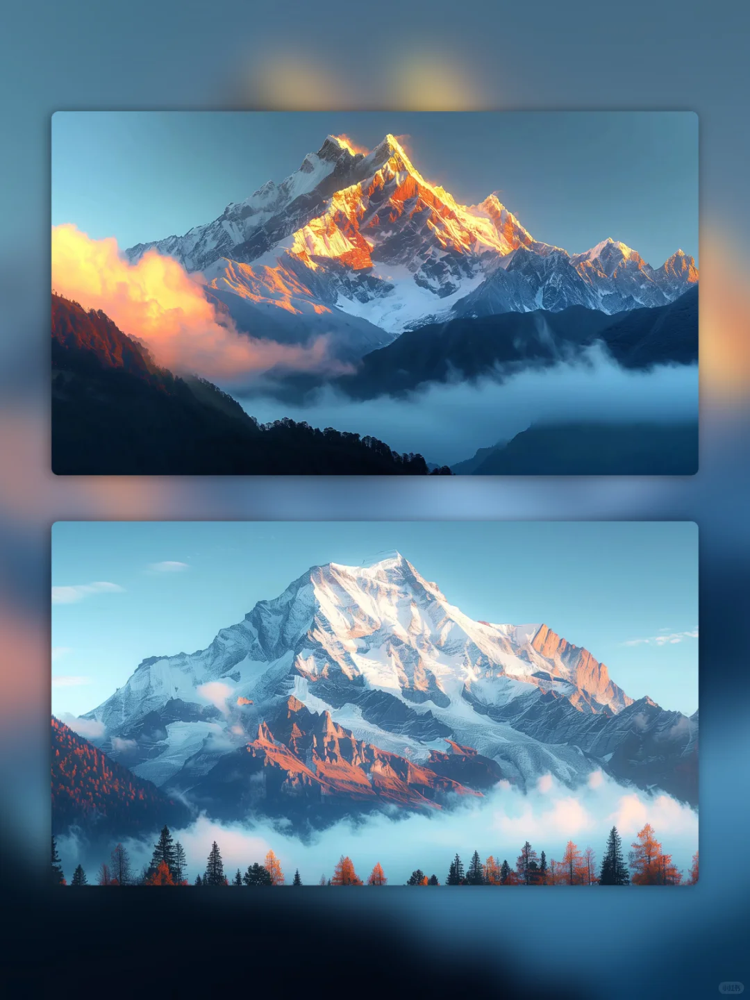 6张日照金山4K高清壁纸