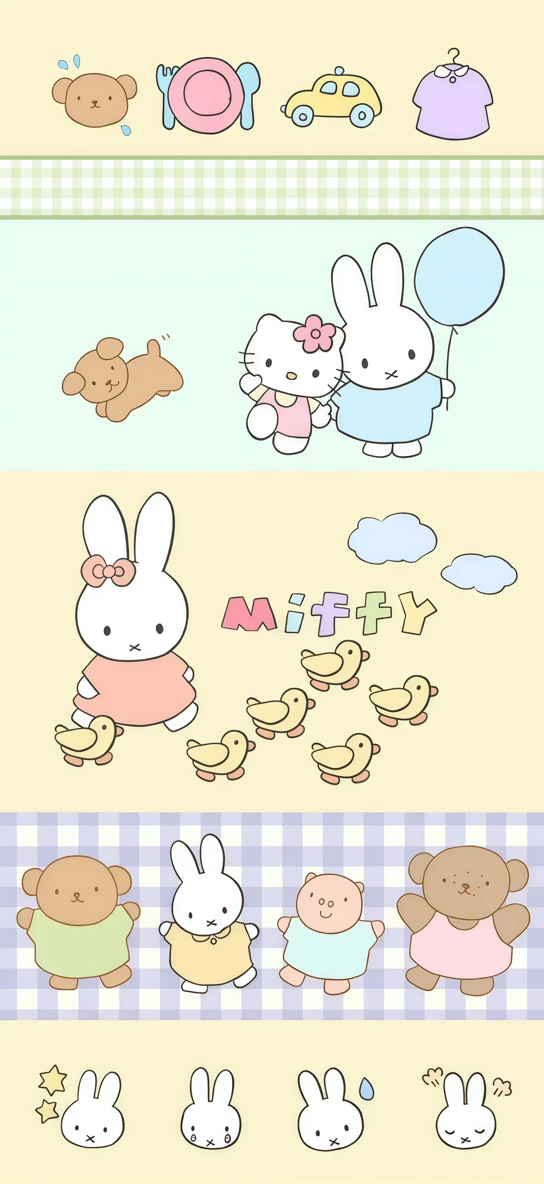 手机壁纸，米菲兔壁纸