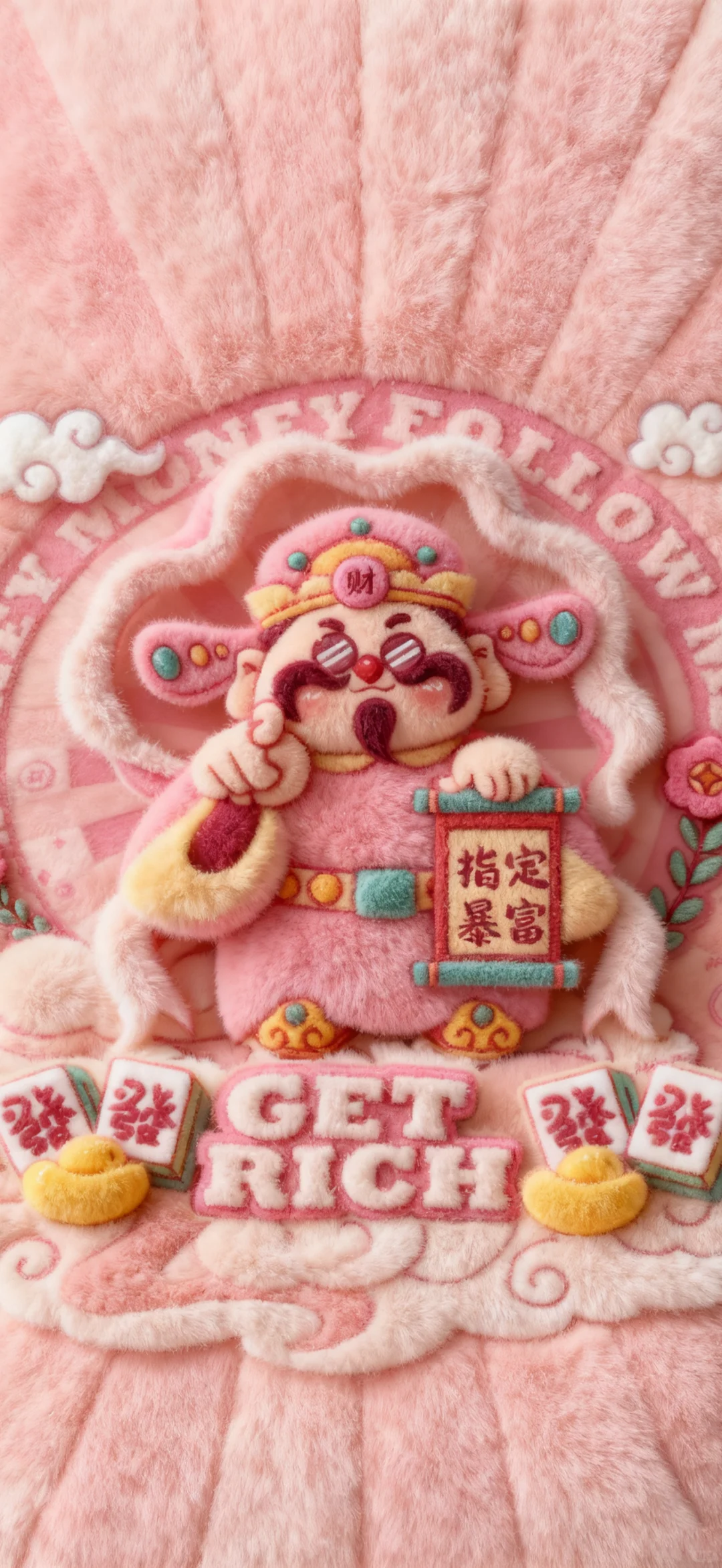 财神爷壁纸.毛绒绒壁纸.发发发