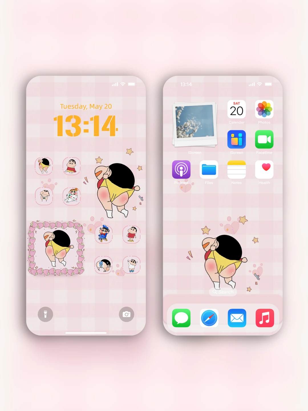 蜡笔小新|送你超可爱的手机锁屏壁纸