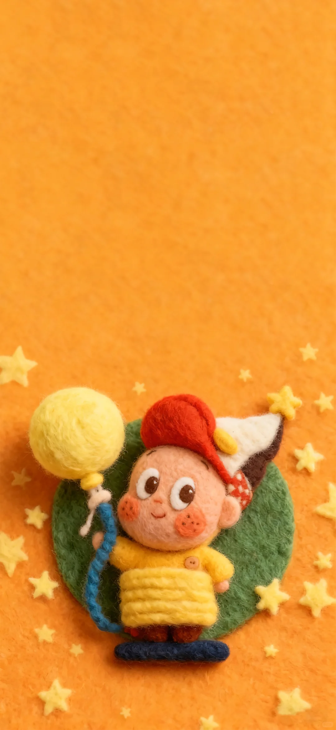 羊毛毡星星人壁纸.可爱卡通壁纸