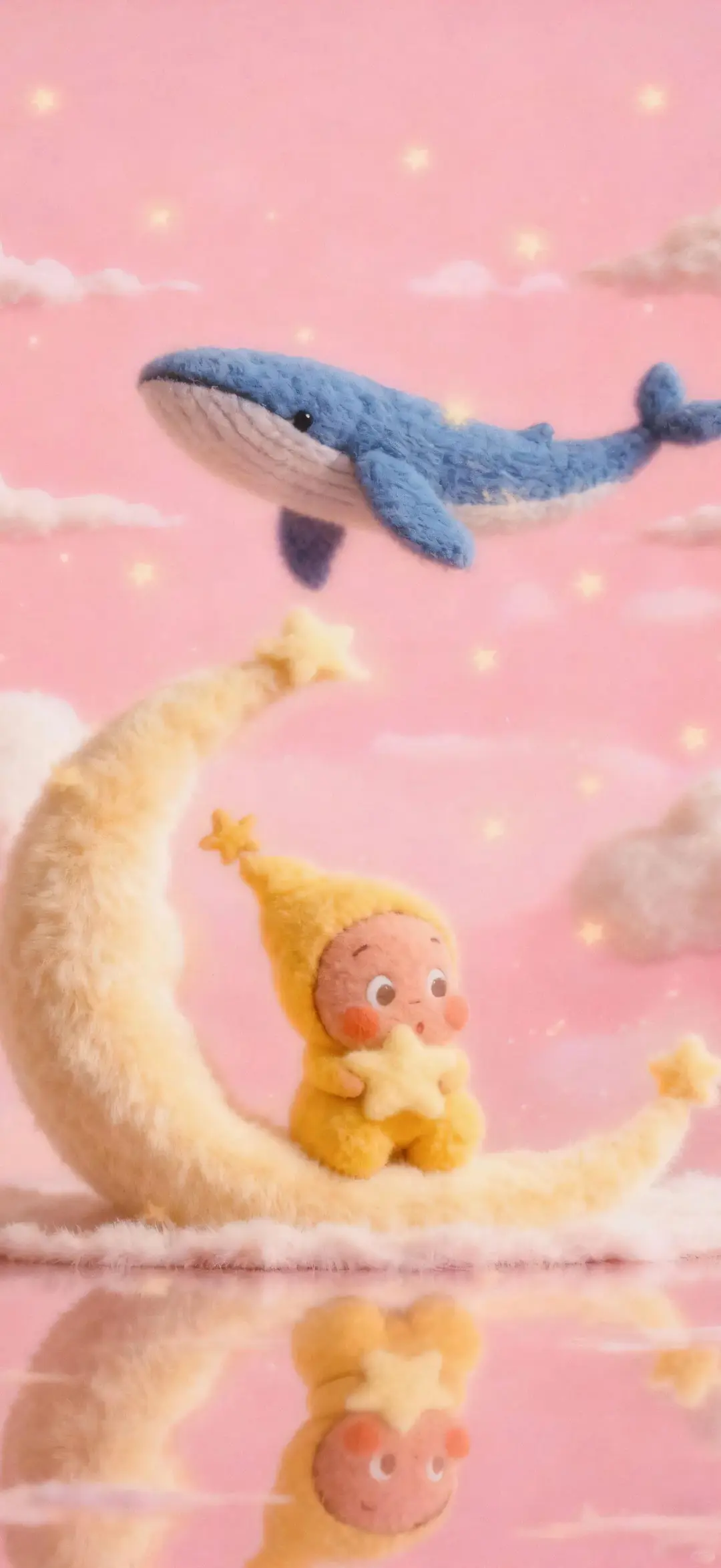 羊毛毡星星人壁纸.可爱卡通壁纸