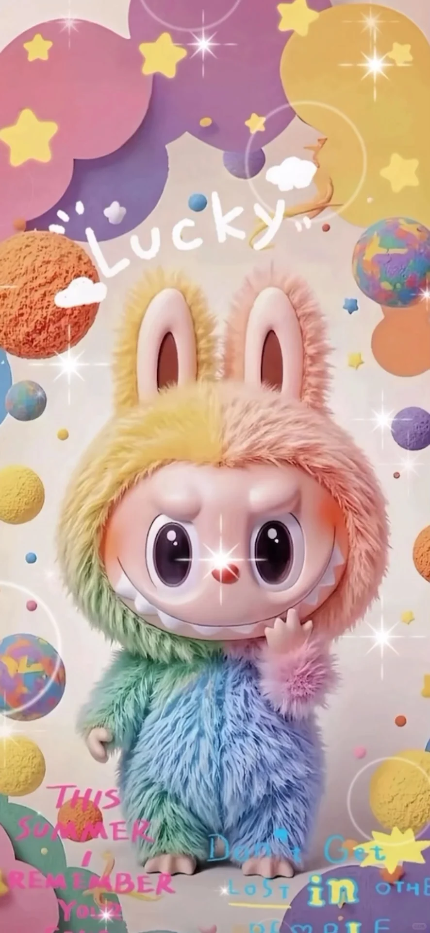 星星人拉布布超可爱动图