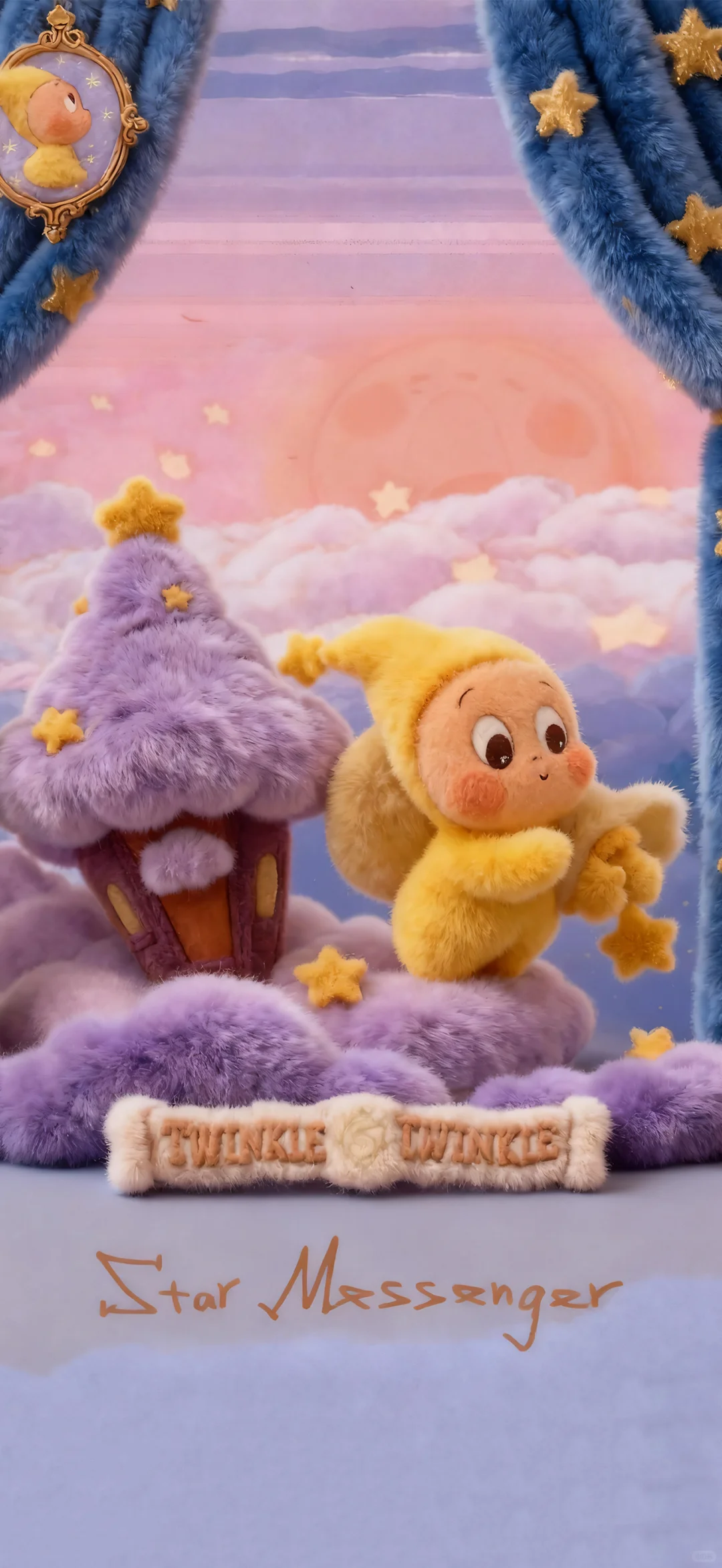 羊毛毡星星人壁纸.可爱卡通壁纸