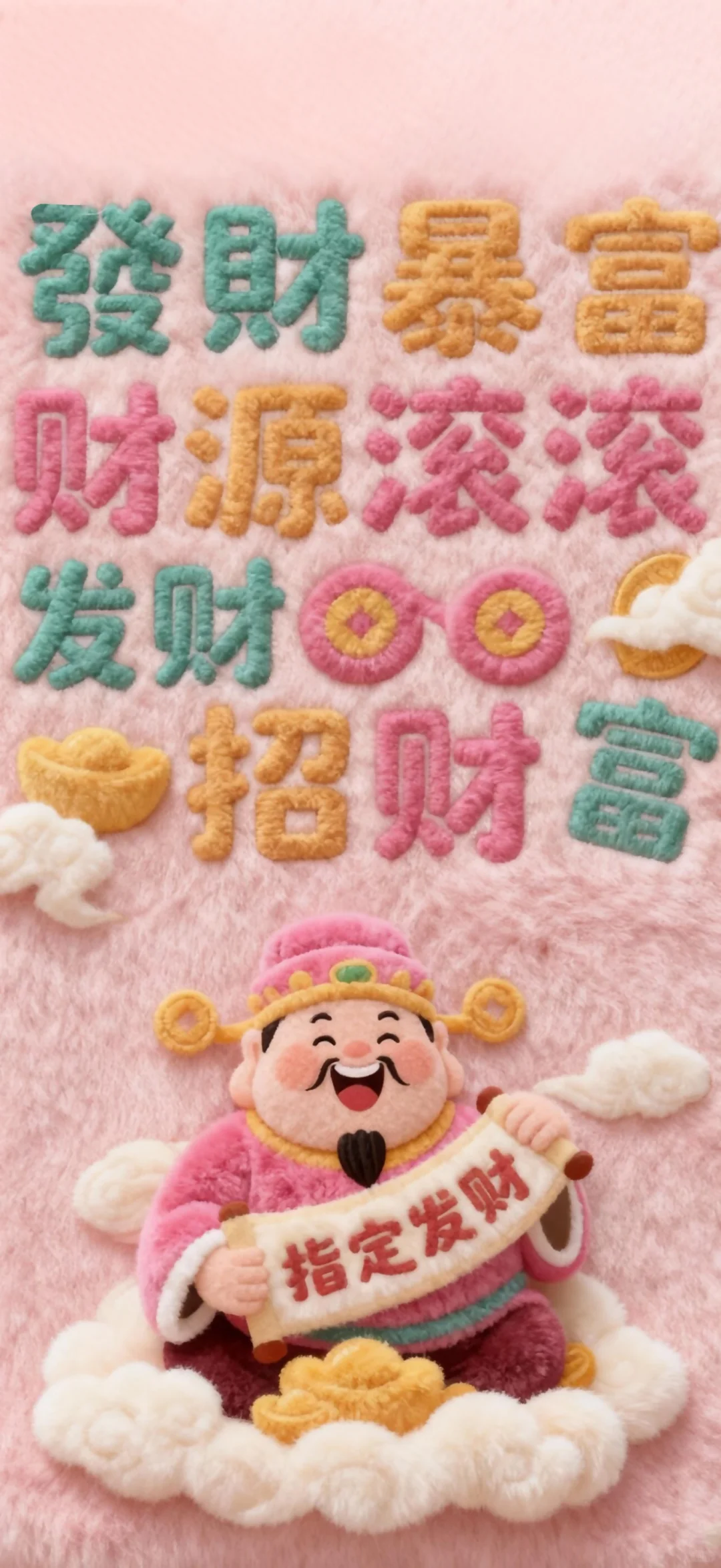 财神爷壁纸.毛绒绒壁纸.发发发
