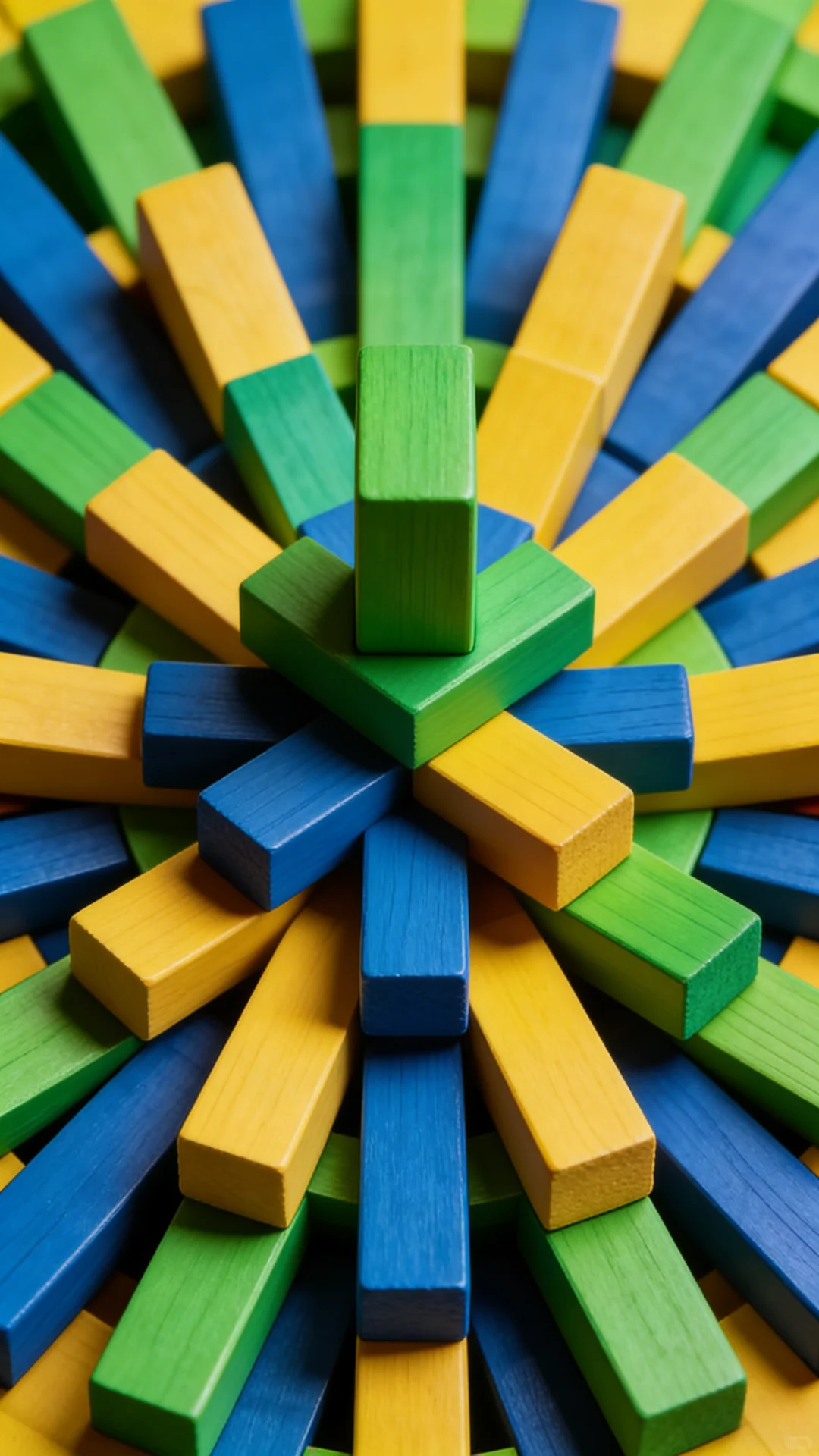 炫彩几何木纹拼贴高清手机壁纸