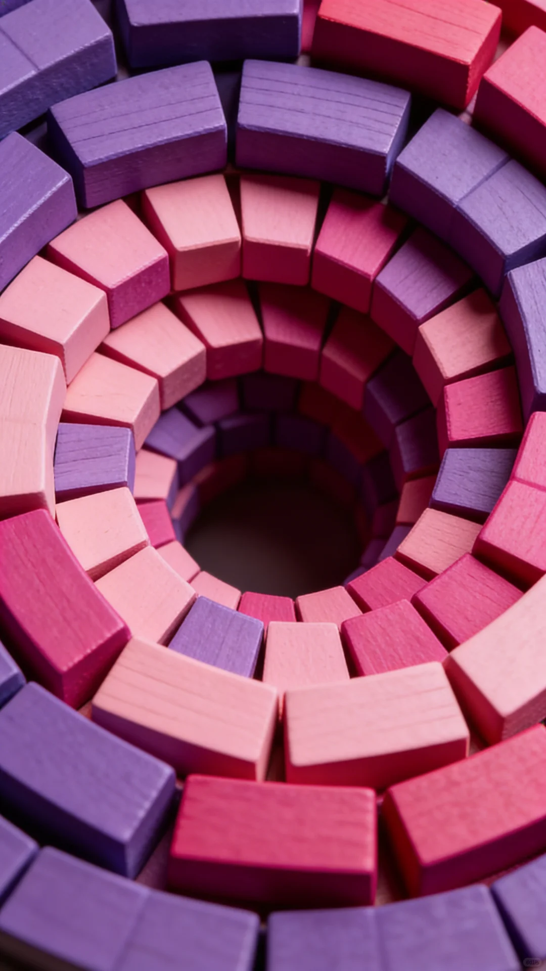 炫彩几何木纹拼贴高清手机壁纸