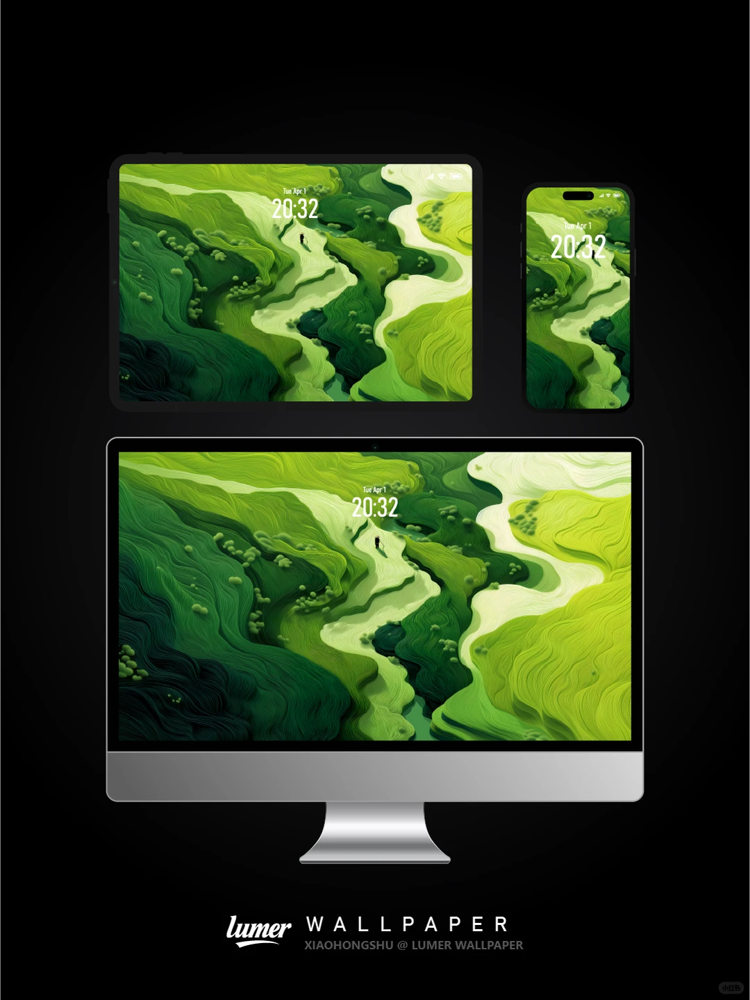 通用高清壁纸｜水墨梯田｜#0027