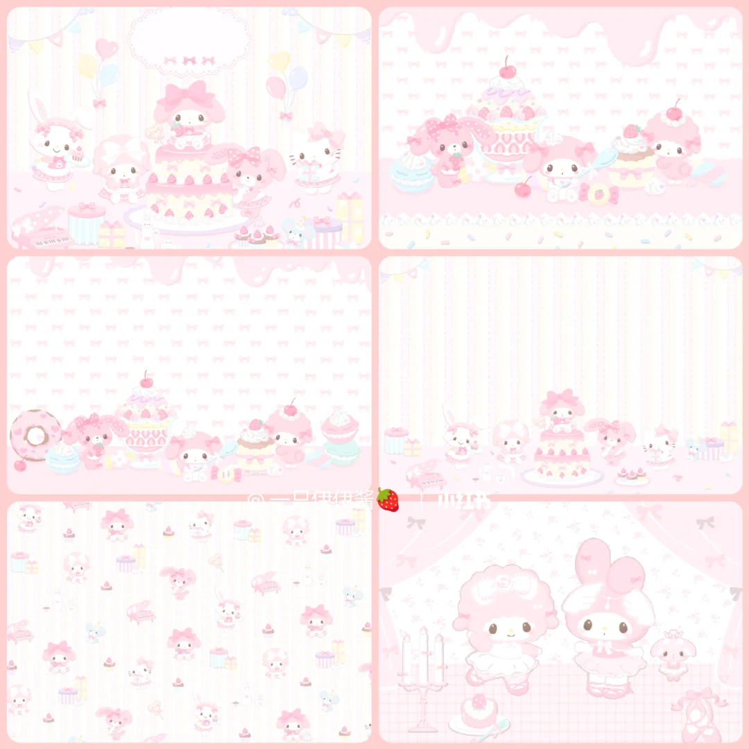 平板壁纸｜美乐蒂和小羊の甜点派对🍰