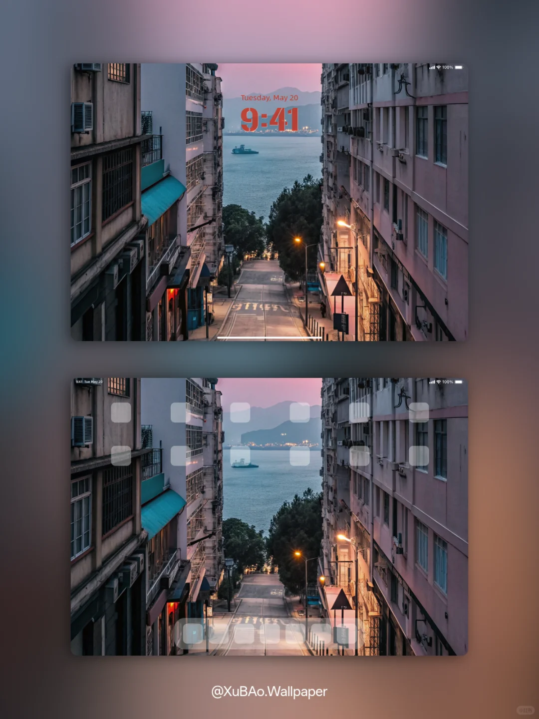 C2572 | 4k壁纸 | 日落港城
