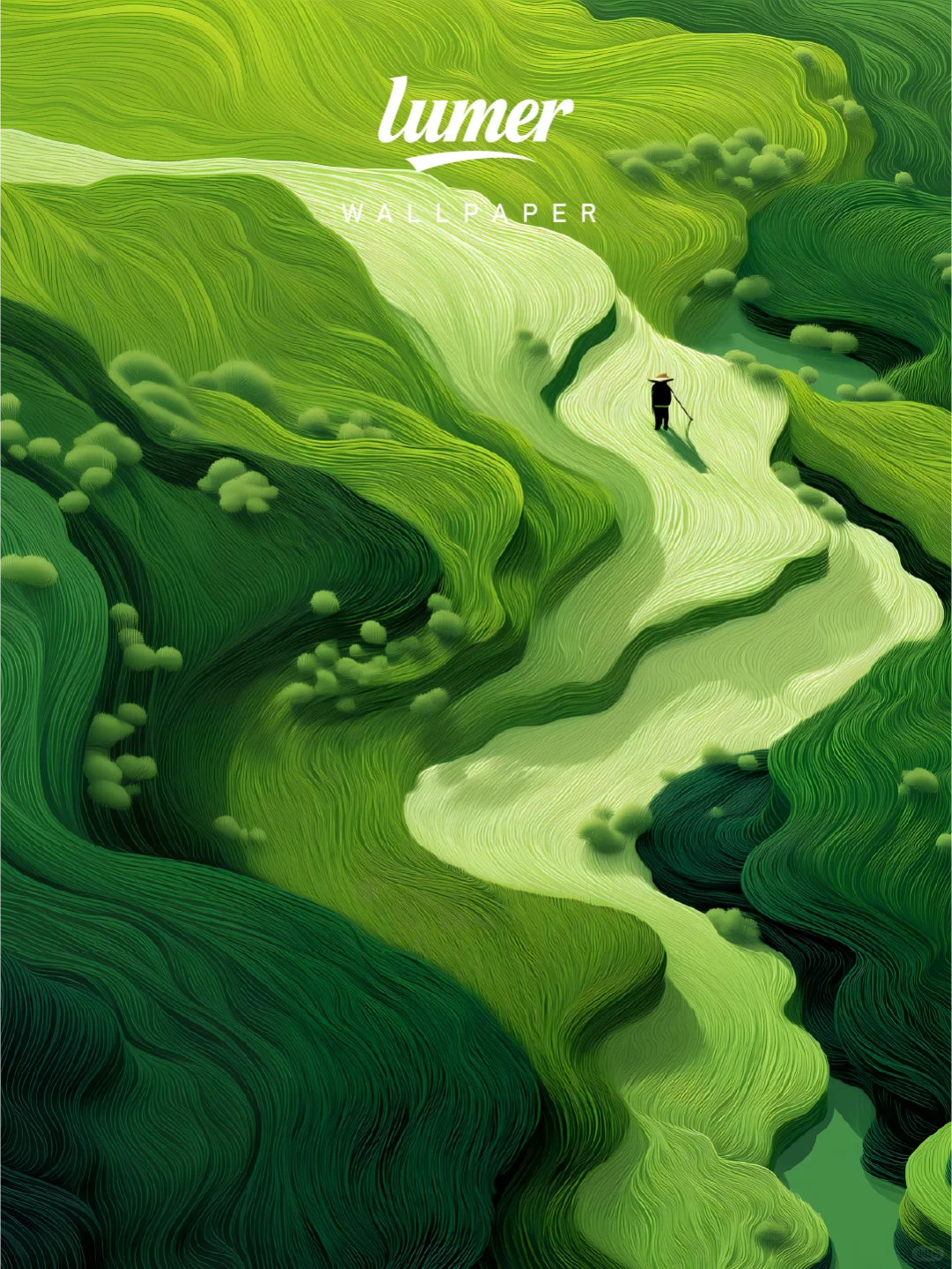 通用高清壁纸｜水墨梯田｜#0027