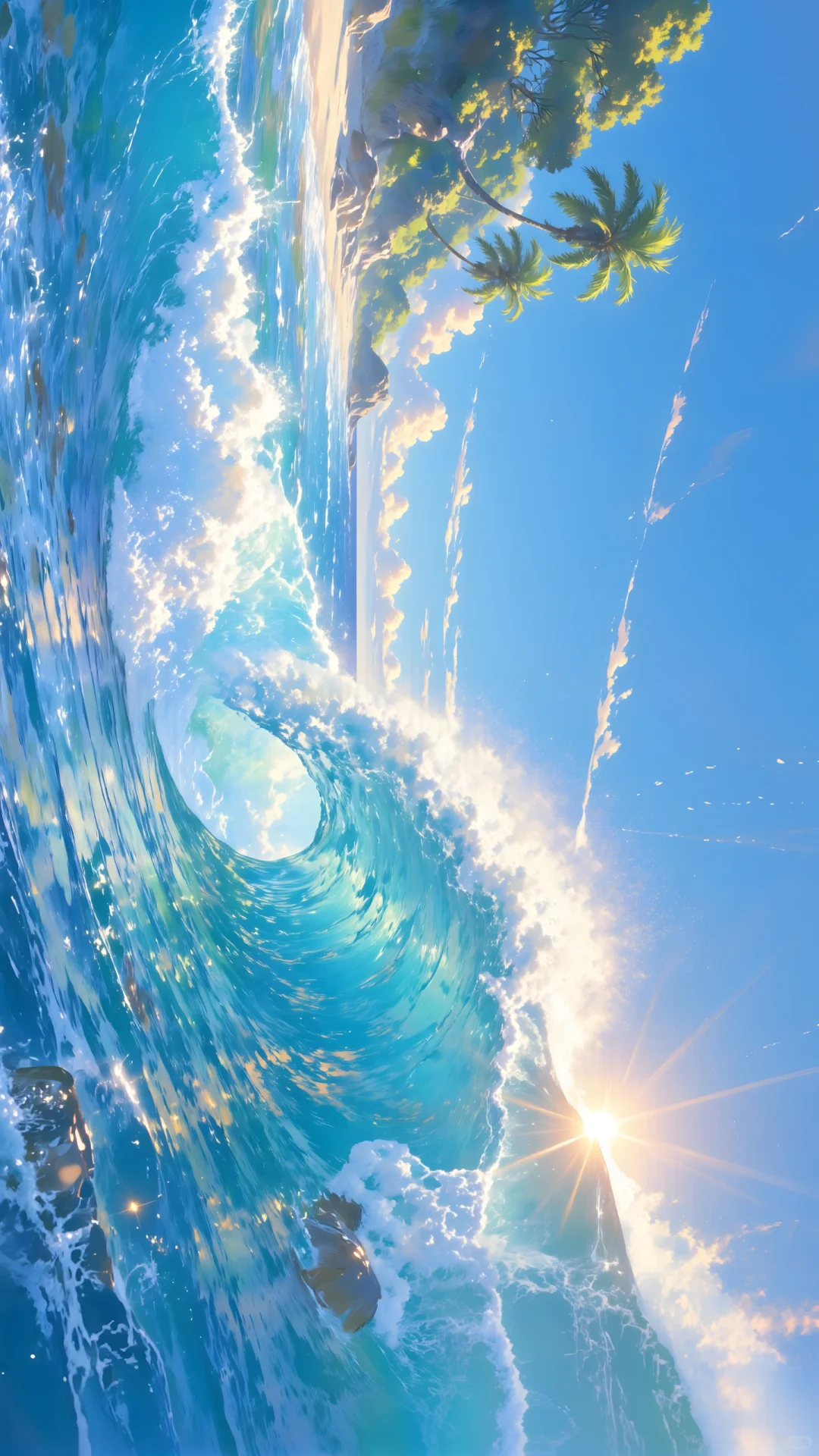 电脑壁纸 030-大海浪花