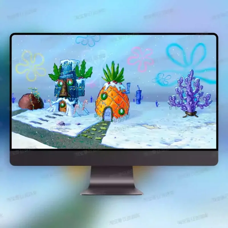 🔥海绵宝宝圣诞壁纸太可爱了！