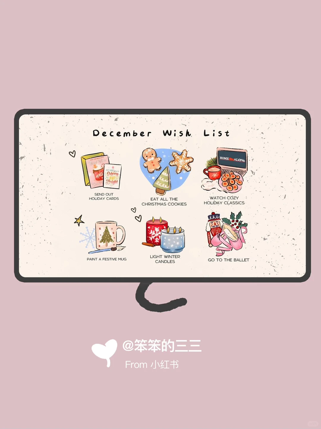 电脑壁纸｜十二月暖冬清单｜INS风卡通壁纸