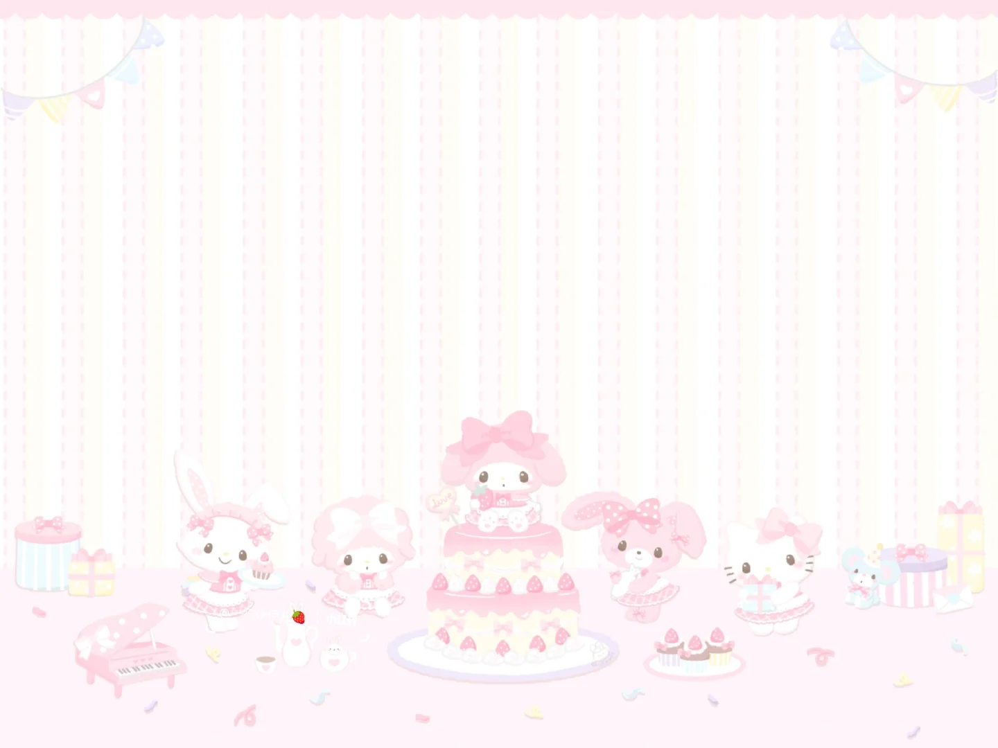 平板壁纸｜美乐蒂和小羊の甜点派对🍰