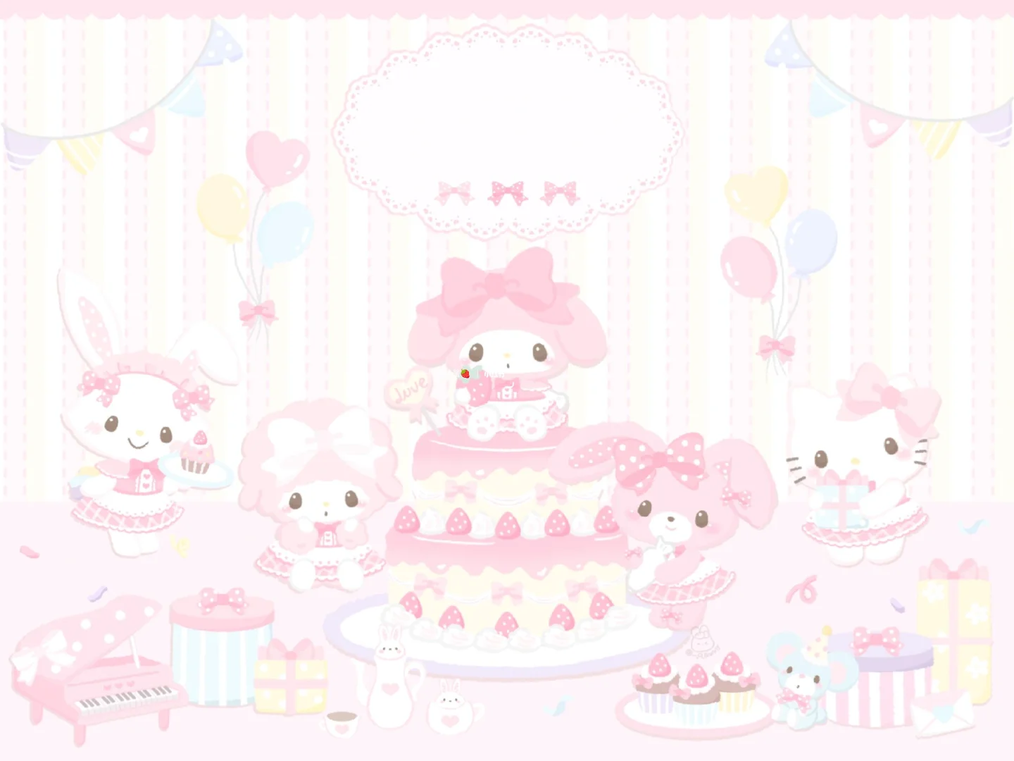 平板壁纸｜美乐蒂和小羊の甜点派对🍰