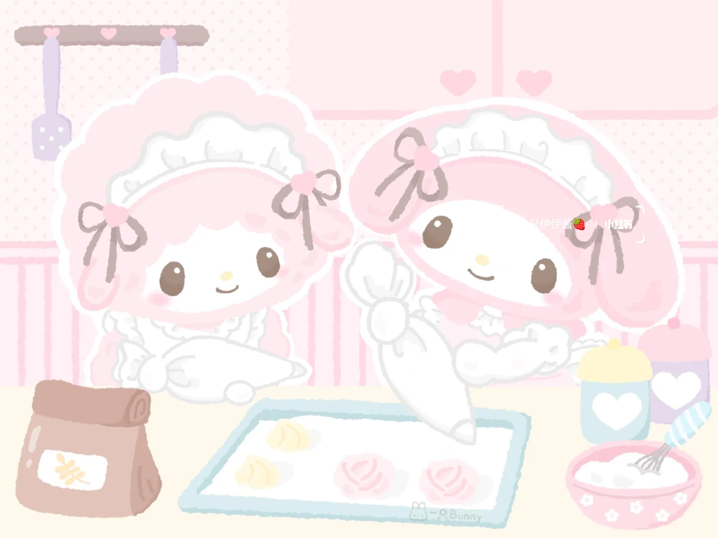 平板壁纸｜美乐蒂和小羊の甜点派对🍰