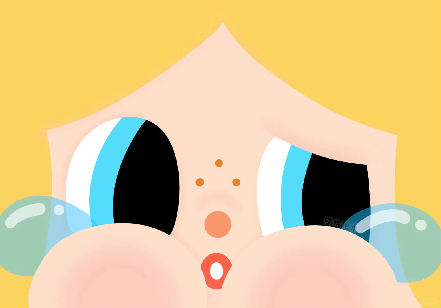 泡泡玛特crybaby哭娃电脑壁纸