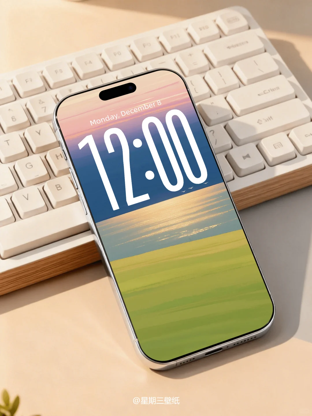 高级感流动海景壁纸✨黄金时刻温柔住了！