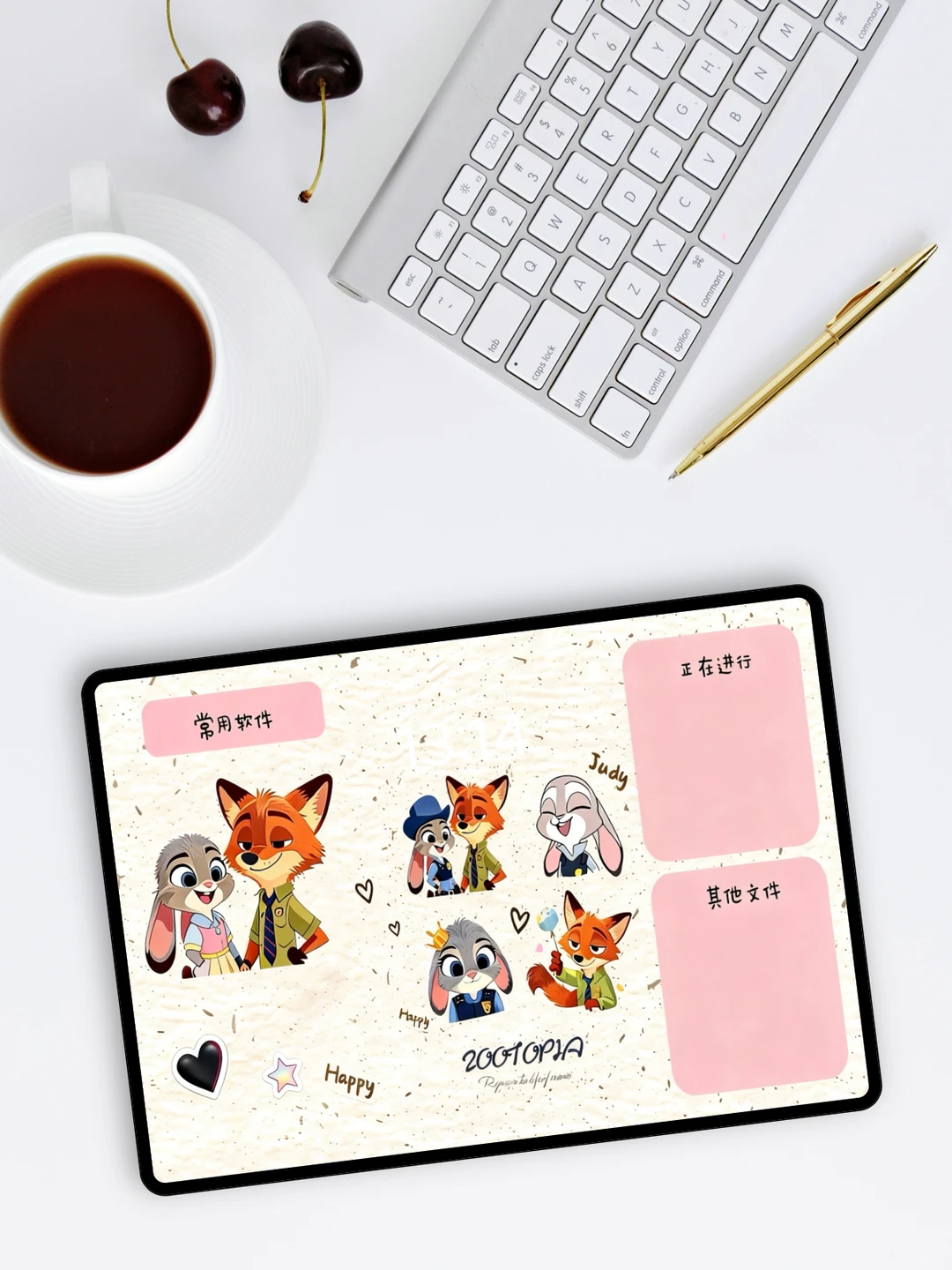 疯狂动物城ipad可爱壁纸