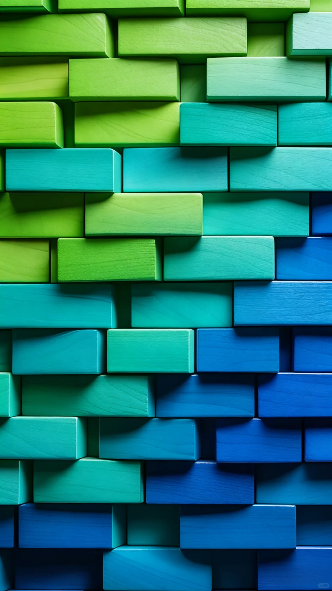 炫彩几何木纹拼贴高清手机壁纸