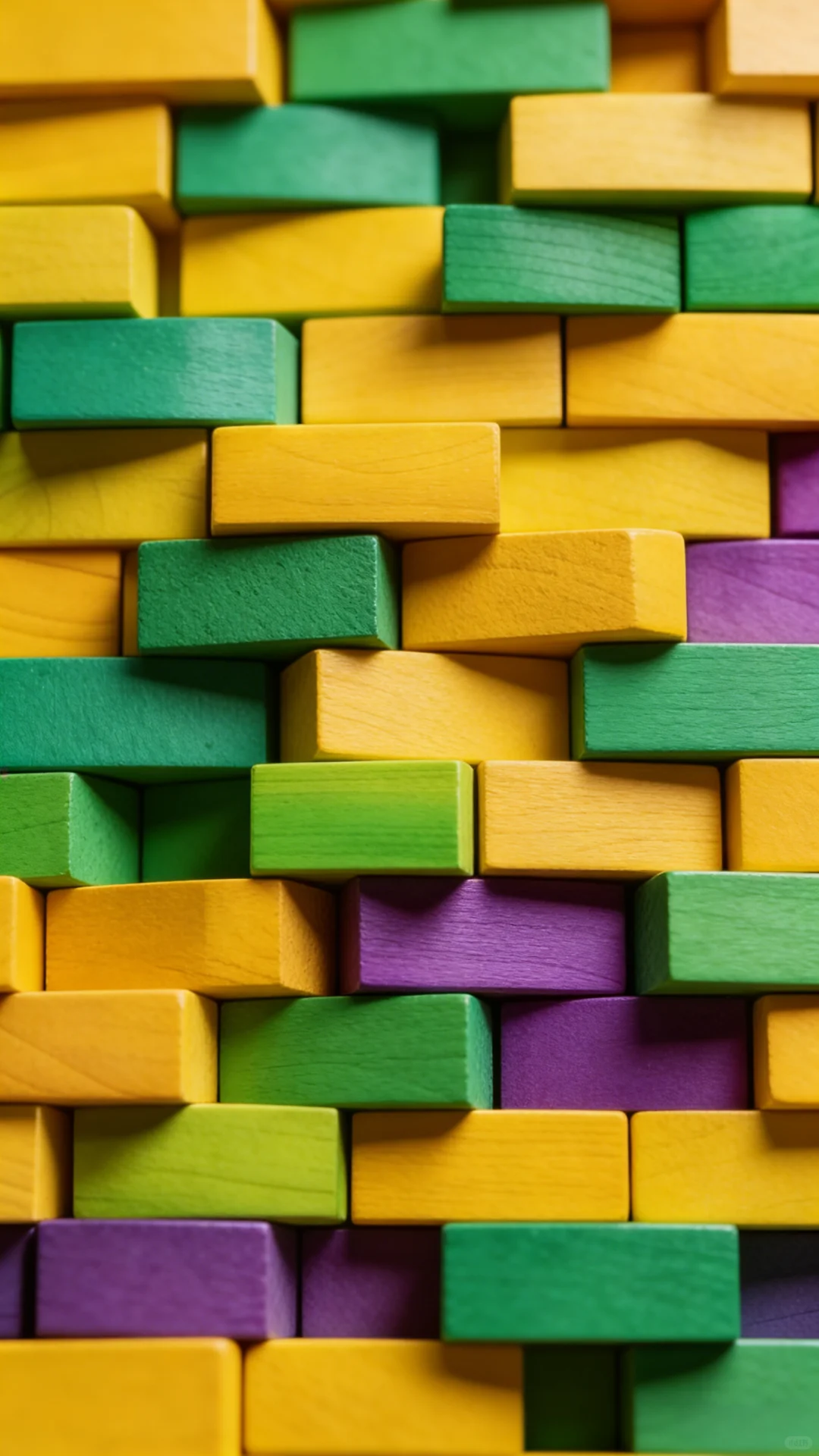 炫彩几何木纹拼贴高清手机壁纸