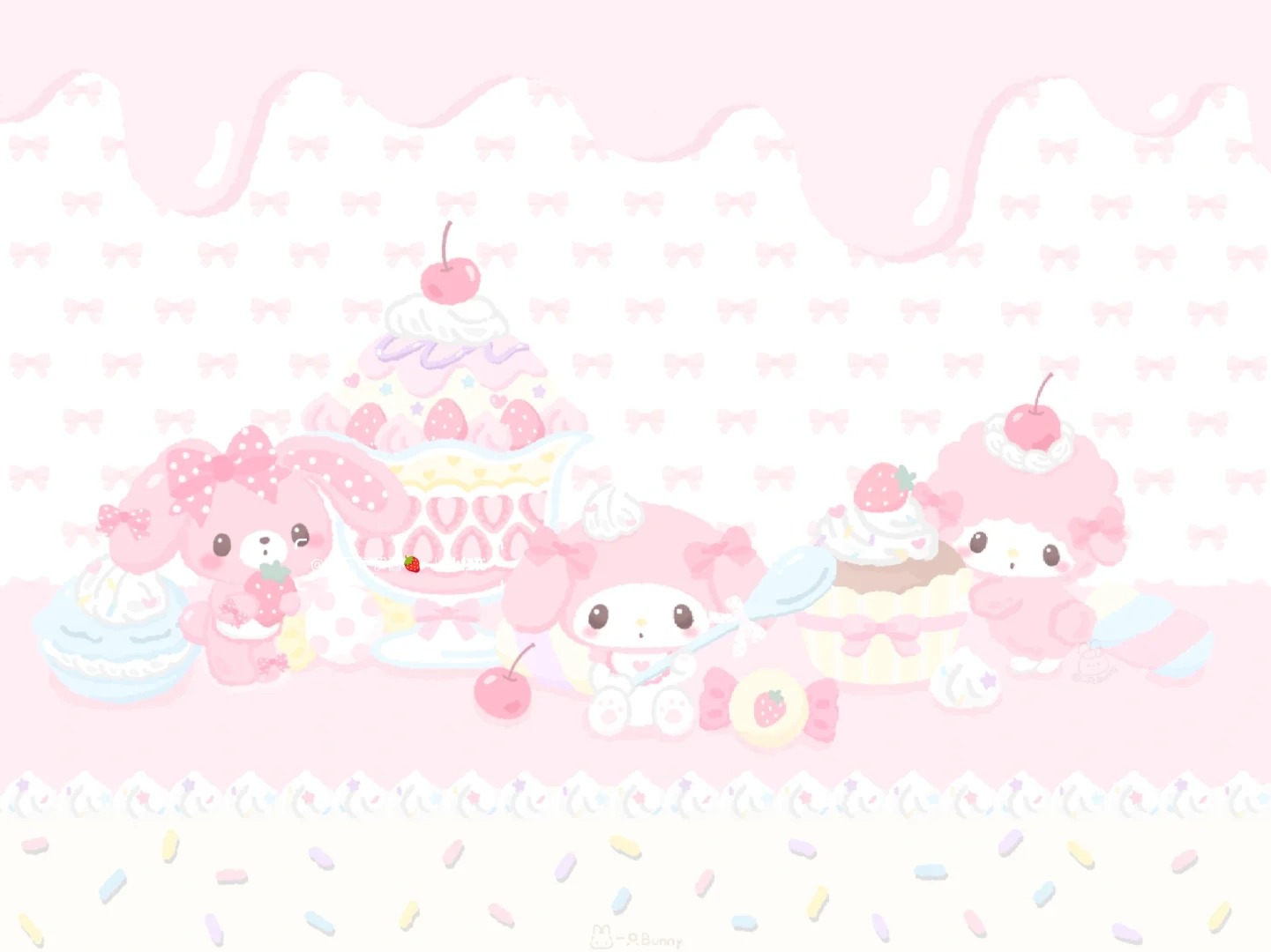 平板壁纸｜美乐蒂和小羊の甜点派对🍰