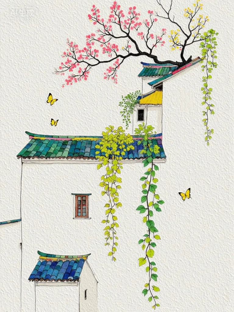 🌈治愈系插画｜书不成字，纸短情长🛶