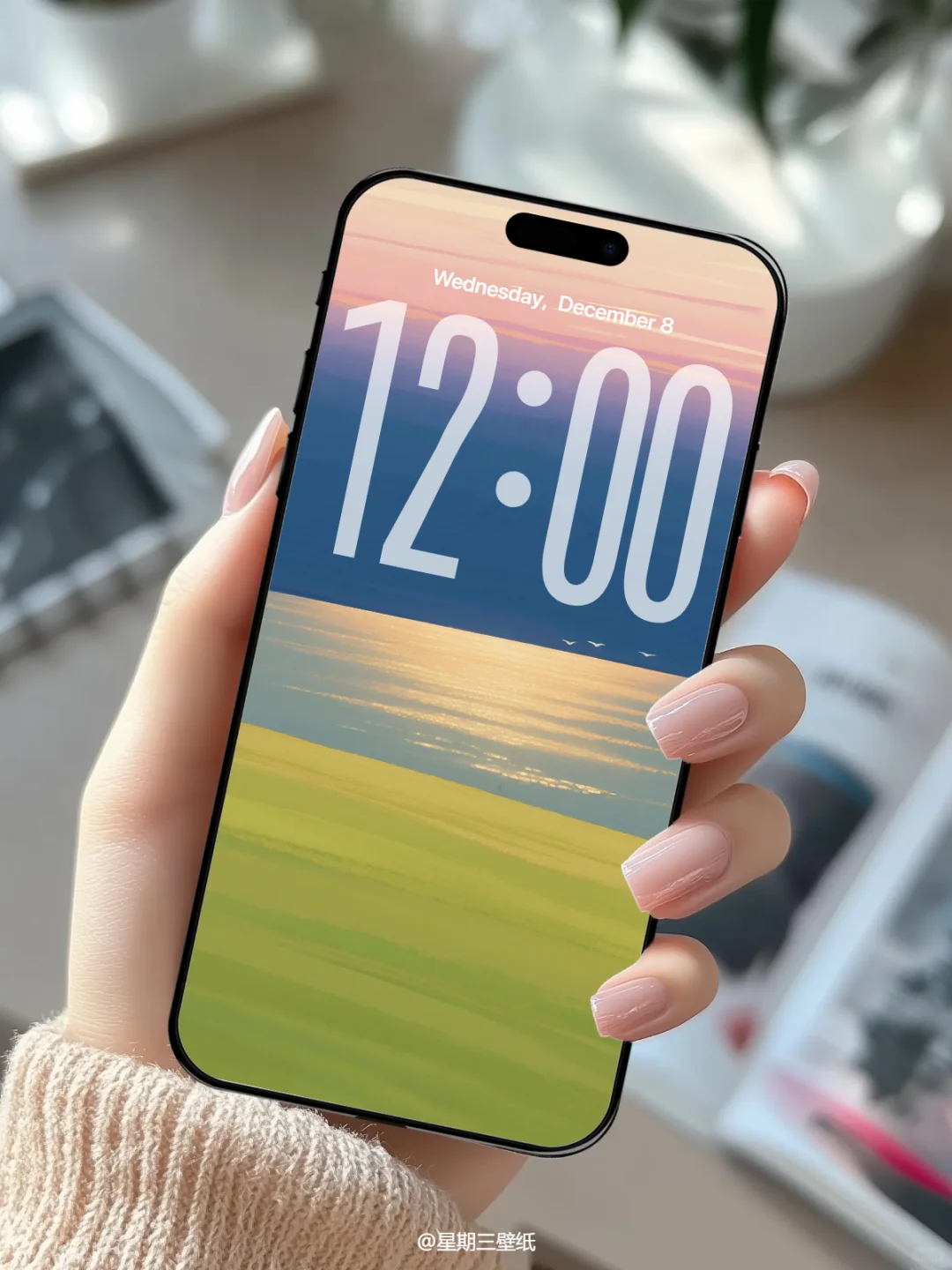 高级感流动海景壁纸✨黄金时刻温柔住了！