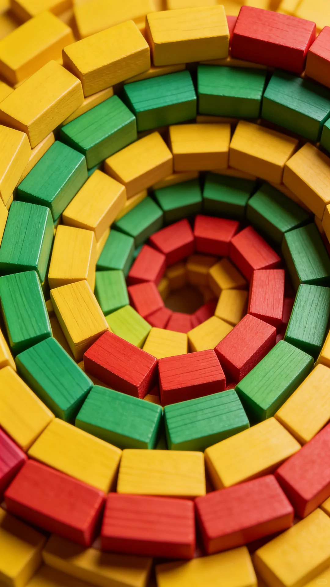 炫彩几何木纹拼贴高清手机壁纸