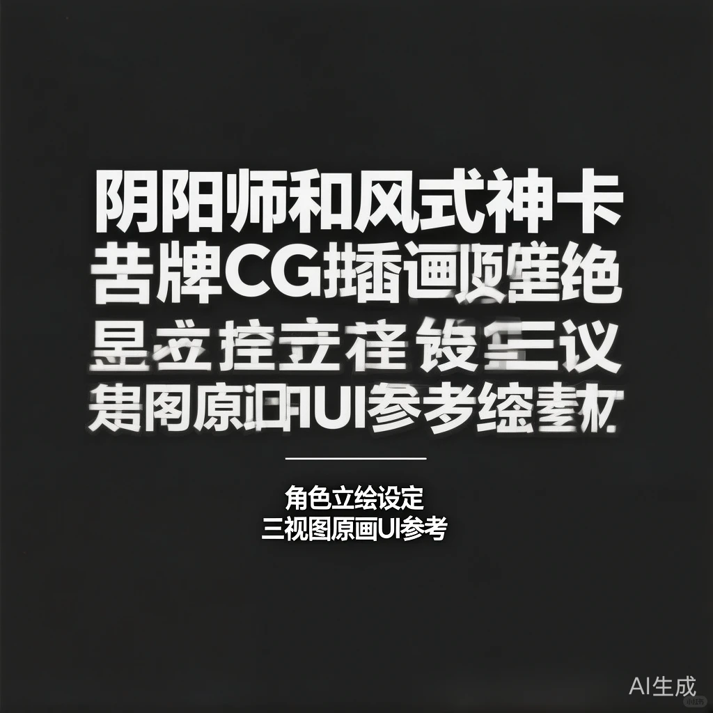 阴阳师设定集｜三视图UI素材干货分享
