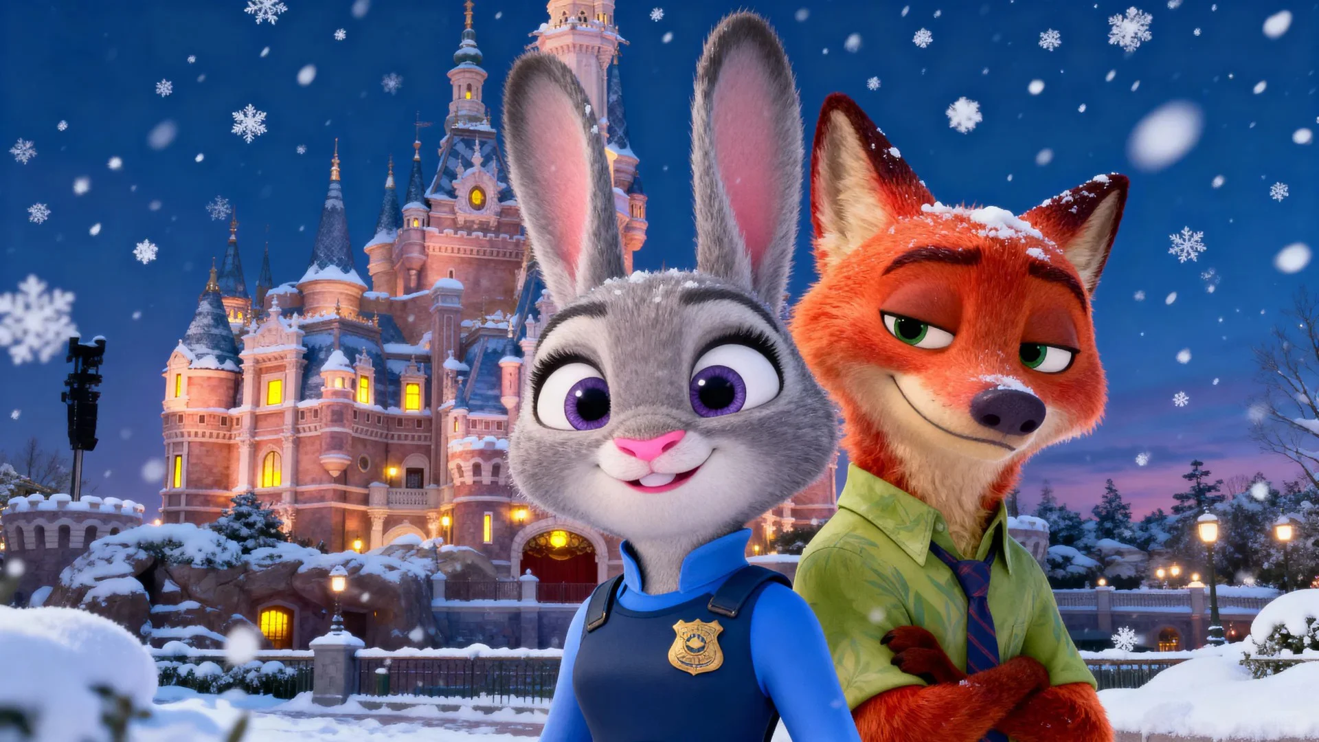 雪宝儿来啦⛄️疯狂动物城2 ipad壁纸