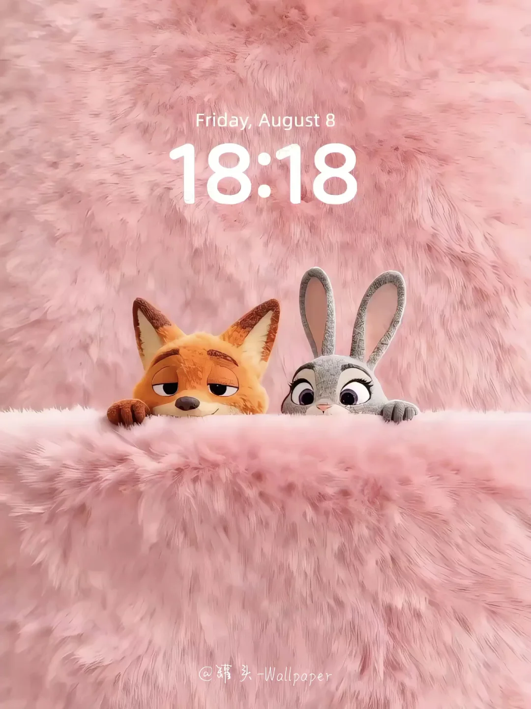 149动态壁纸 | 朱迪和尼克在毛茸茸的地毯上