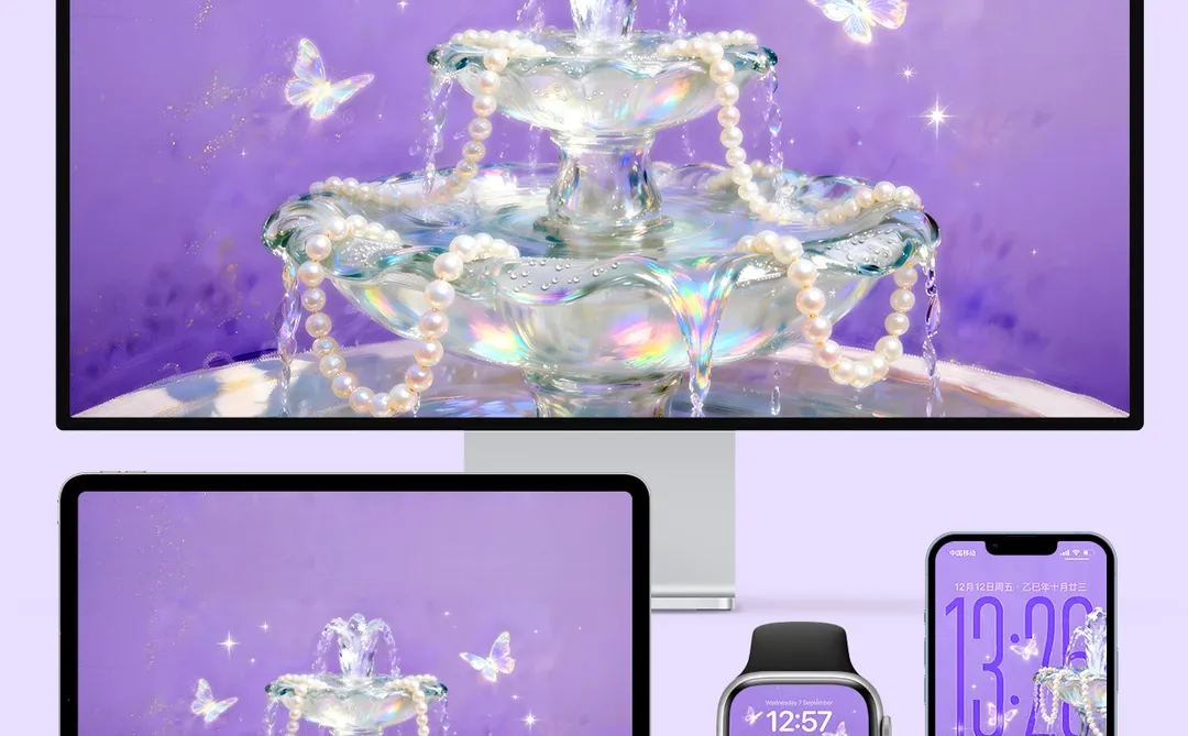 好运如泉涌｜ios26景深3D手机壁纸Z457