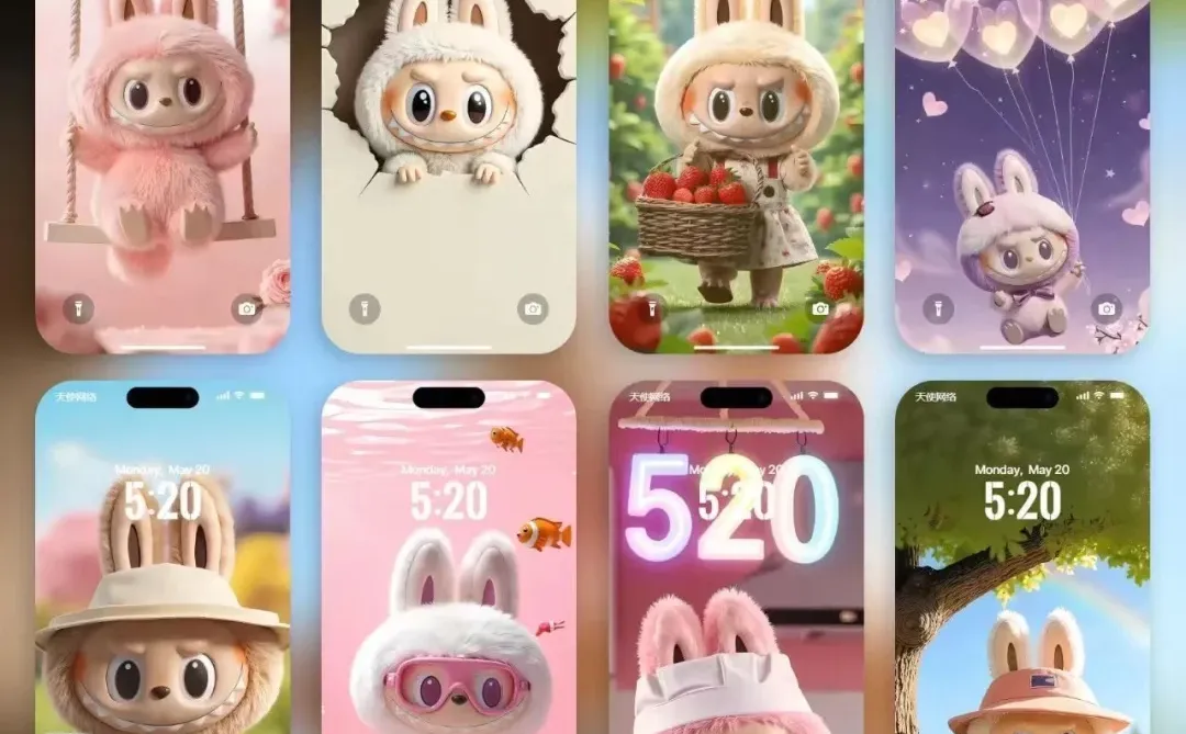 是谁的拉布布壁纸，太可爱了！