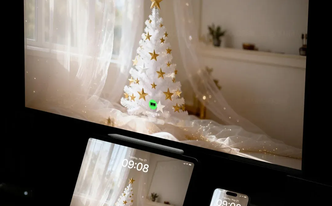 星星圣诞树，藏在屏幕里的浪漫｜唯美壁纸