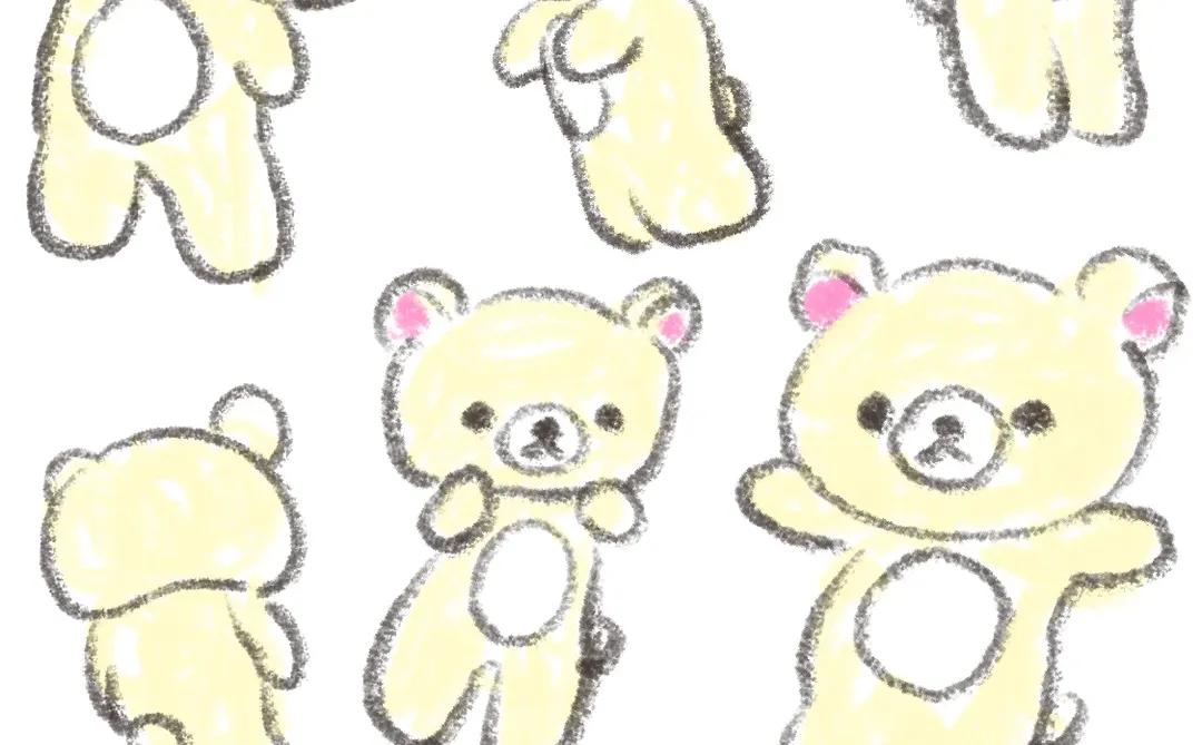 轻松熊可爱手机壁纸（白底版