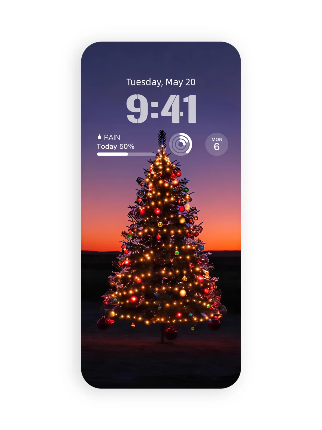 C2577 | 4k壁纸 | 圣诞树下的浪漫