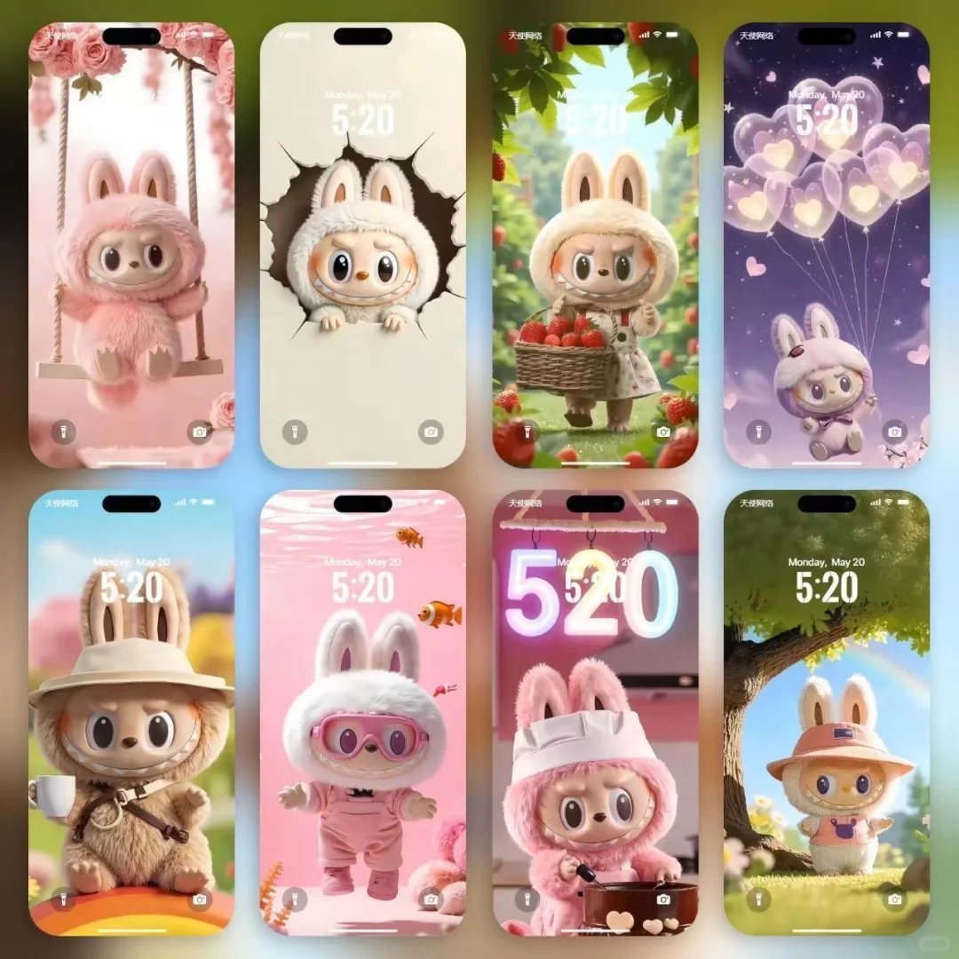 是谁的拉布布壁纸，太可爱了！