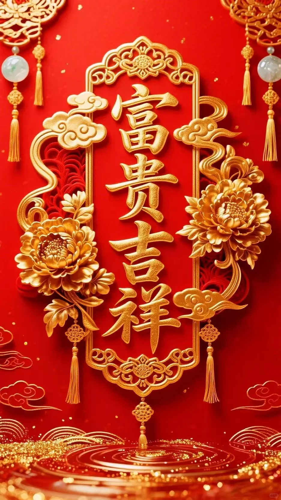 吉祥喜庆的手机壁纸来了～