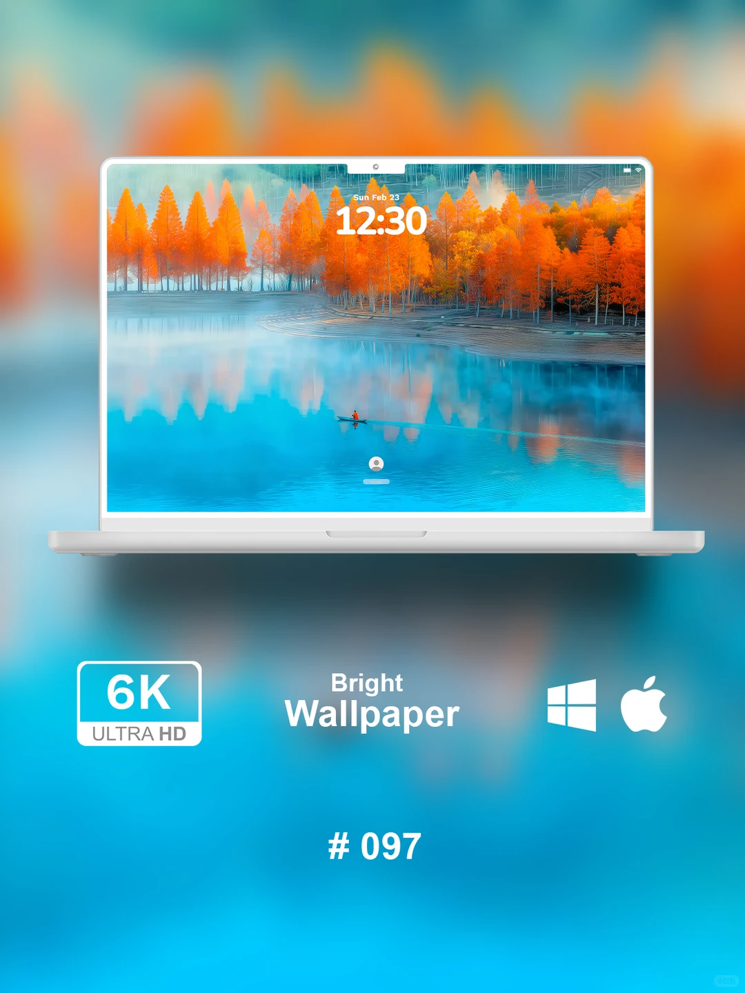 蓝色湖水 | 高级治愈系壁纸 | 高清6K