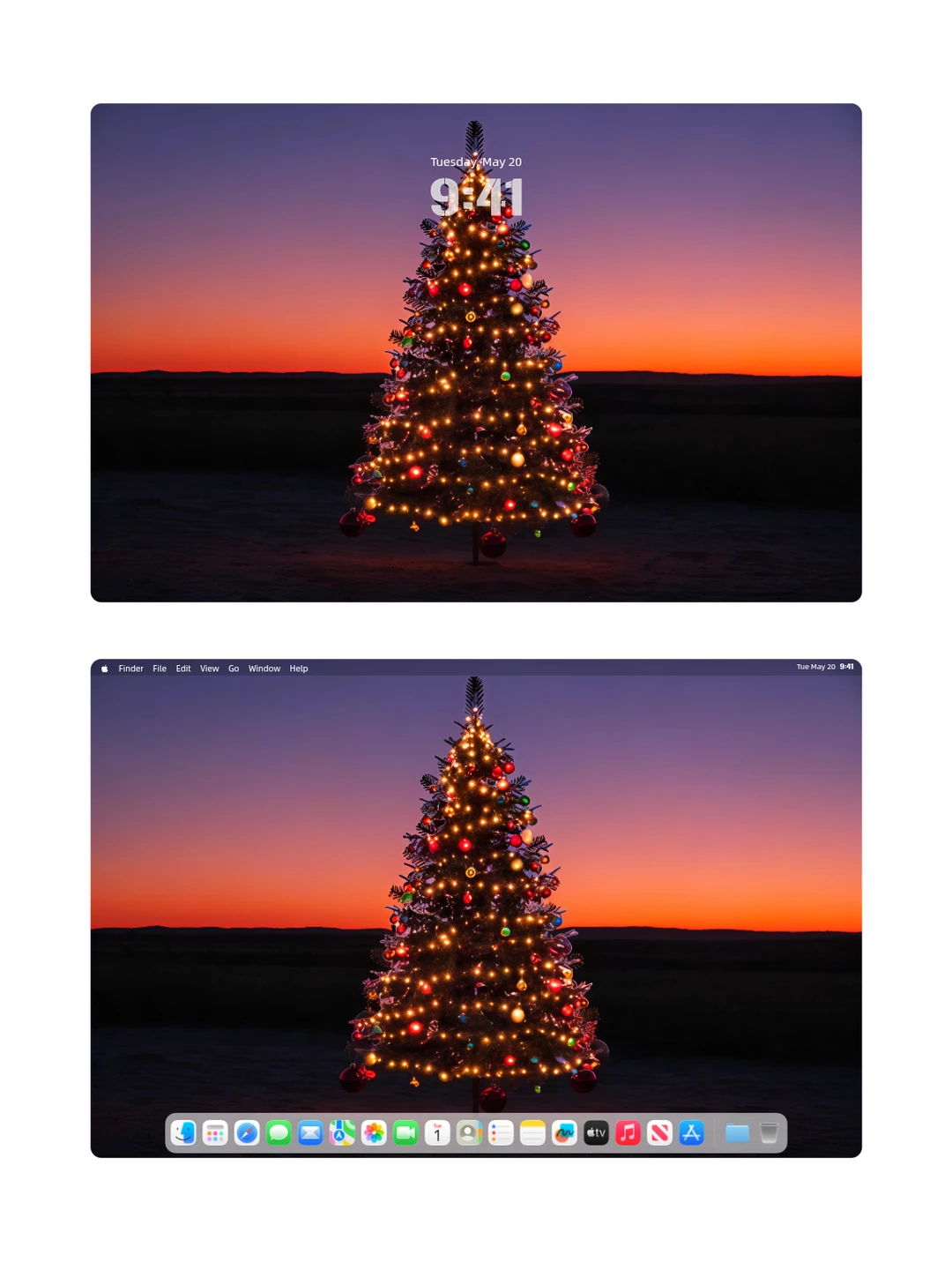 C2577 | 4k壁纸 | 圣诞树下的浪漫