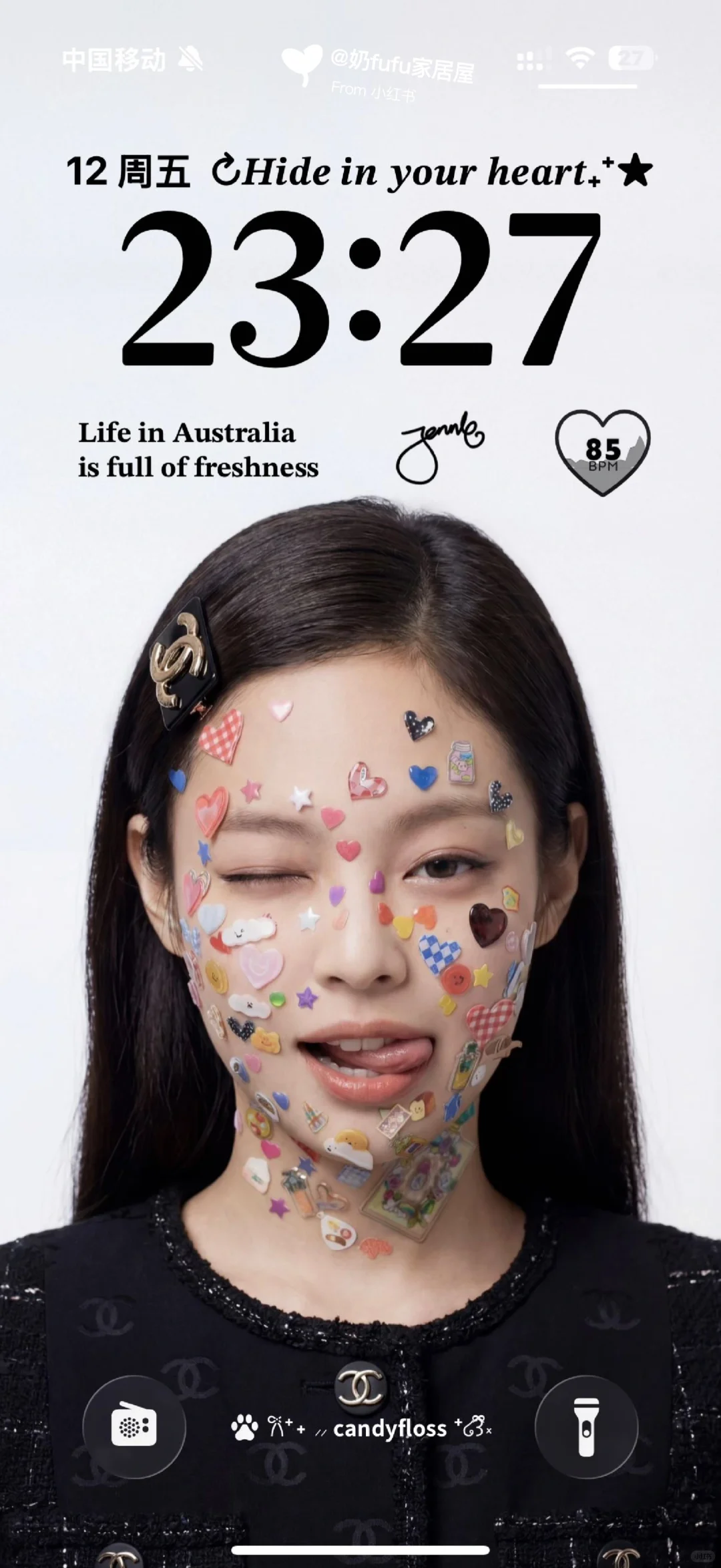 被Jennie这组壁纸美晕了✨