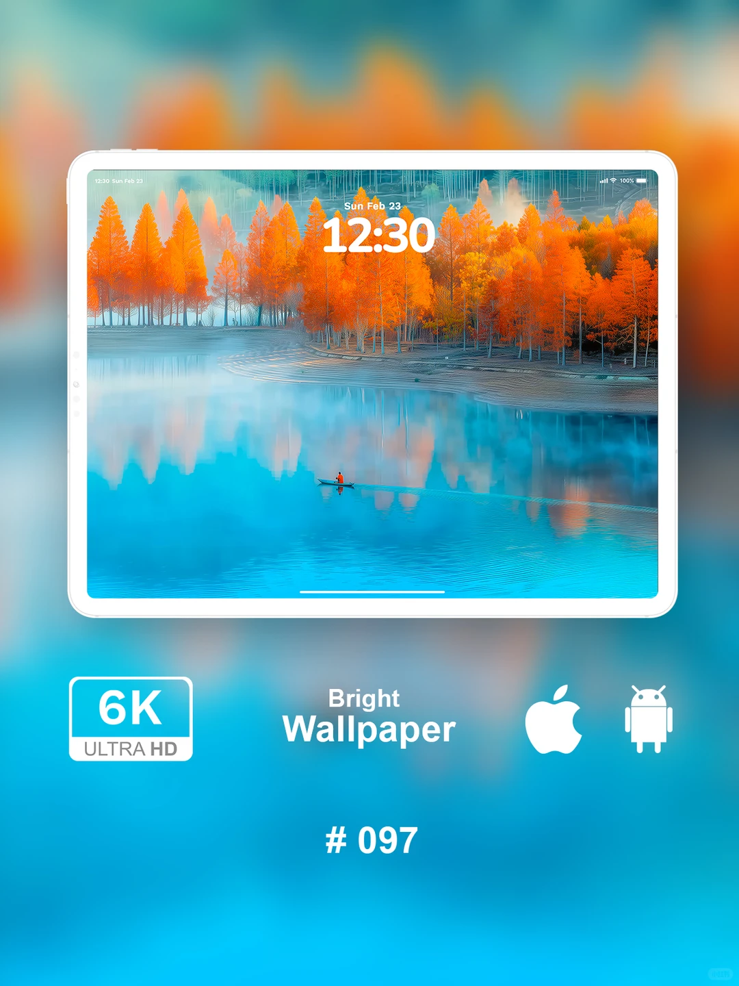 蓝色湖水 | 高级治愈系壁纸 | 高清6K