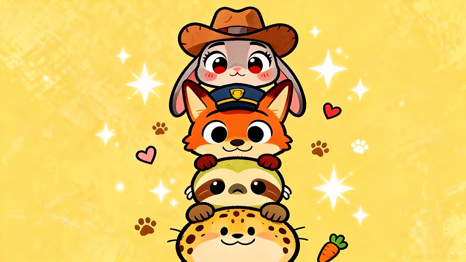 Zootopia疯狂动物城电脑壁纸～