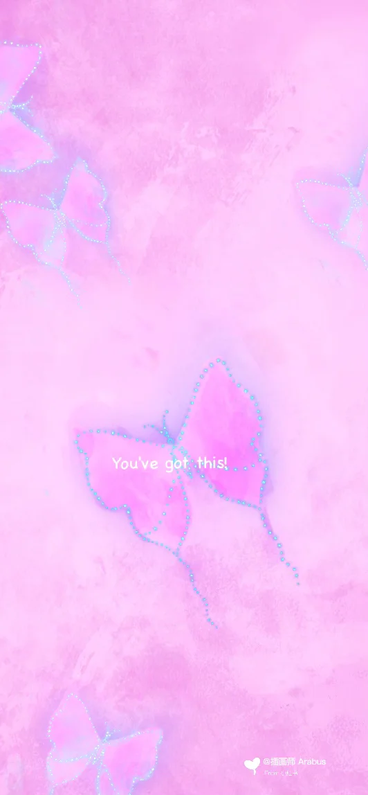 好甜的蝴蝶🦋壁纸！这也太好看了吧～